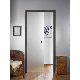 Lasiliukuovi Stella Pocket Door M8 hidastimella 825x2040 mm musta karmi