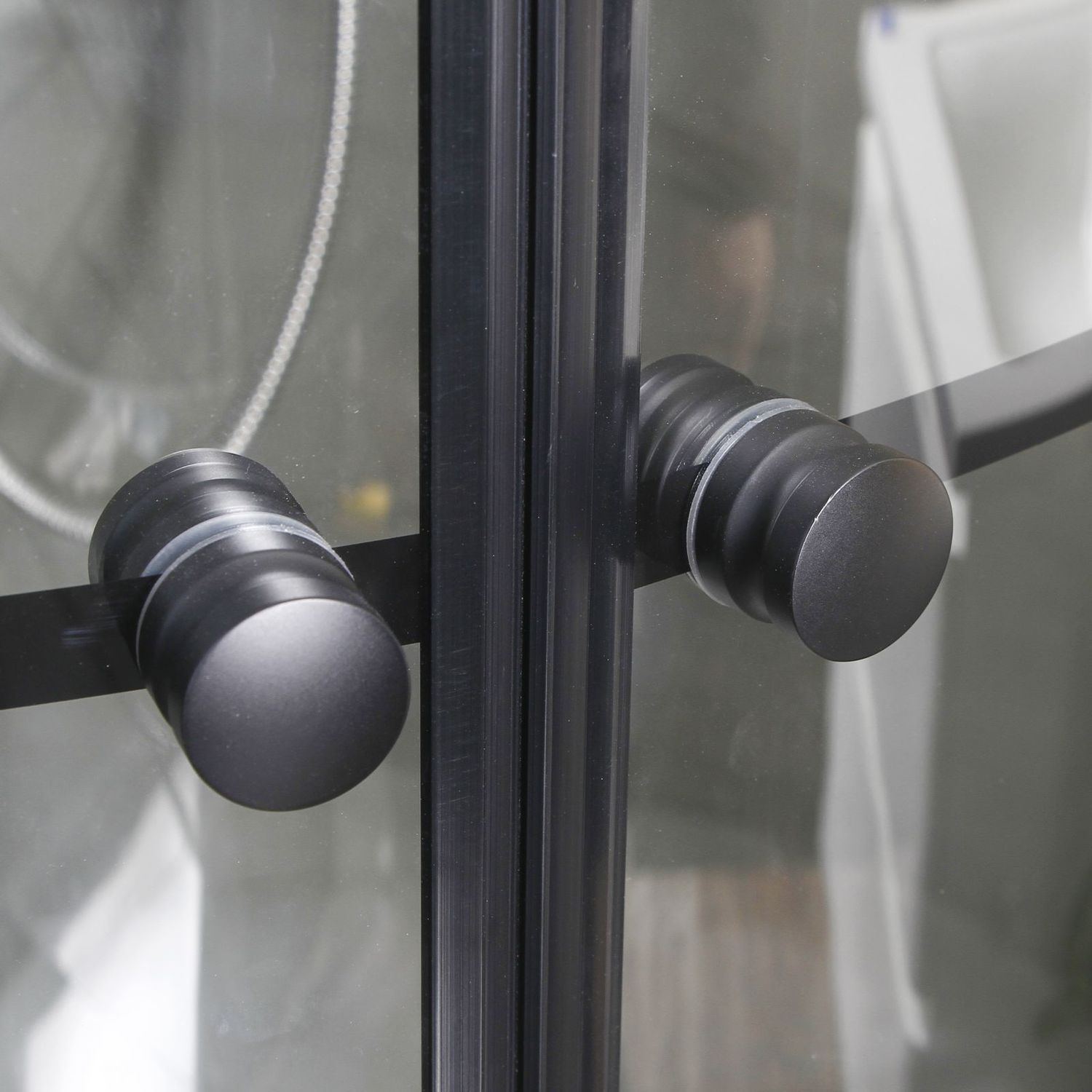 Suihkukaappi Bathlife Betrakta, 900x900mm, pyöreä, musta kehys lisäkuva