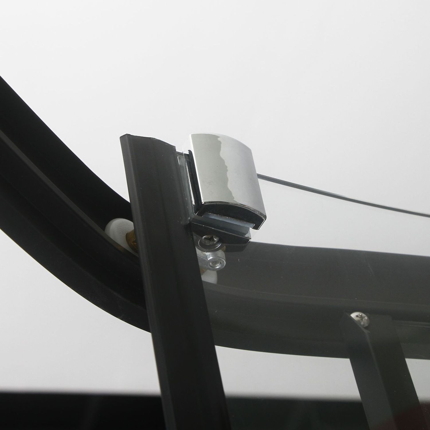 Suihkukaappi Bathlife Betrakta, 900x900mm, pyöreä, musta kehys lisäkuva 4