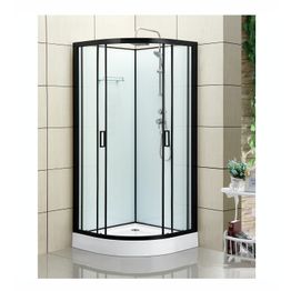 Suihkukaappi Bathlife Kyffe 900x900 mm musta