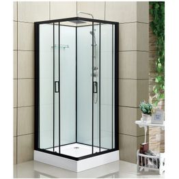 Suihkukaappi Bathlife Rymd 900x900 mm musta