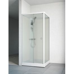 Suihkukaappi Flow Front Standard ice lasi valkoinen takaseinä eri vaihtoehtoja