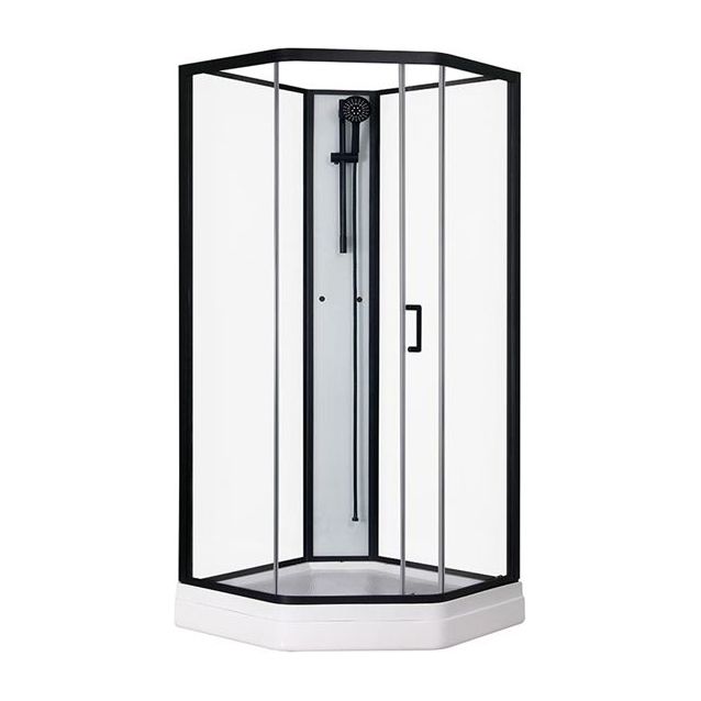 Suihkukaappi Sunwind Aurora Home Black 90x90xcm