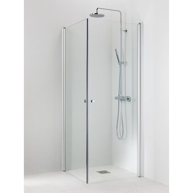 Suihkukulma Vihtan Ocean 3+3 900/900 mm kääntyvä suora kirkas lasi