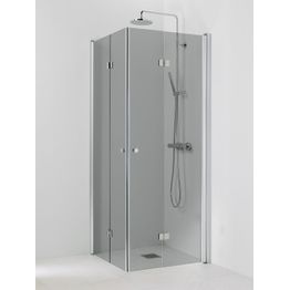 Suihkukulma Vihtan Ocean 5+5 700/900 mm taittuva suora harmaa lasi