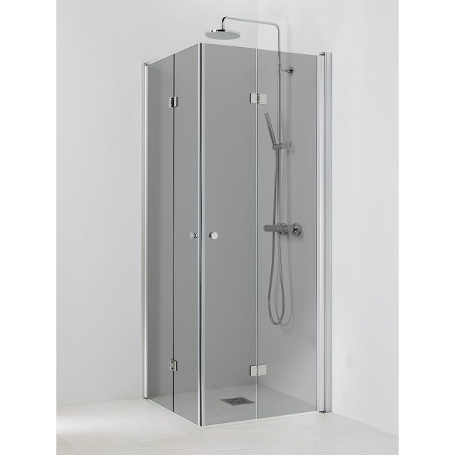 Suihkukulma Vihtan Ocean 5+5 800/800 mm taittuva suora harmaa lasi