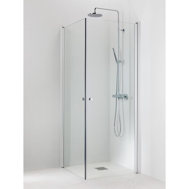 Suihkukulma Vihtan Pisara 3+3 700/800 mm kääntyvä suora kirkas lasi