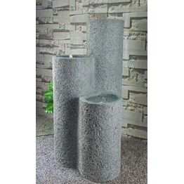 Suihkulähde LED-valoilla Chic Garden Pilarit 100 cm grafiitti