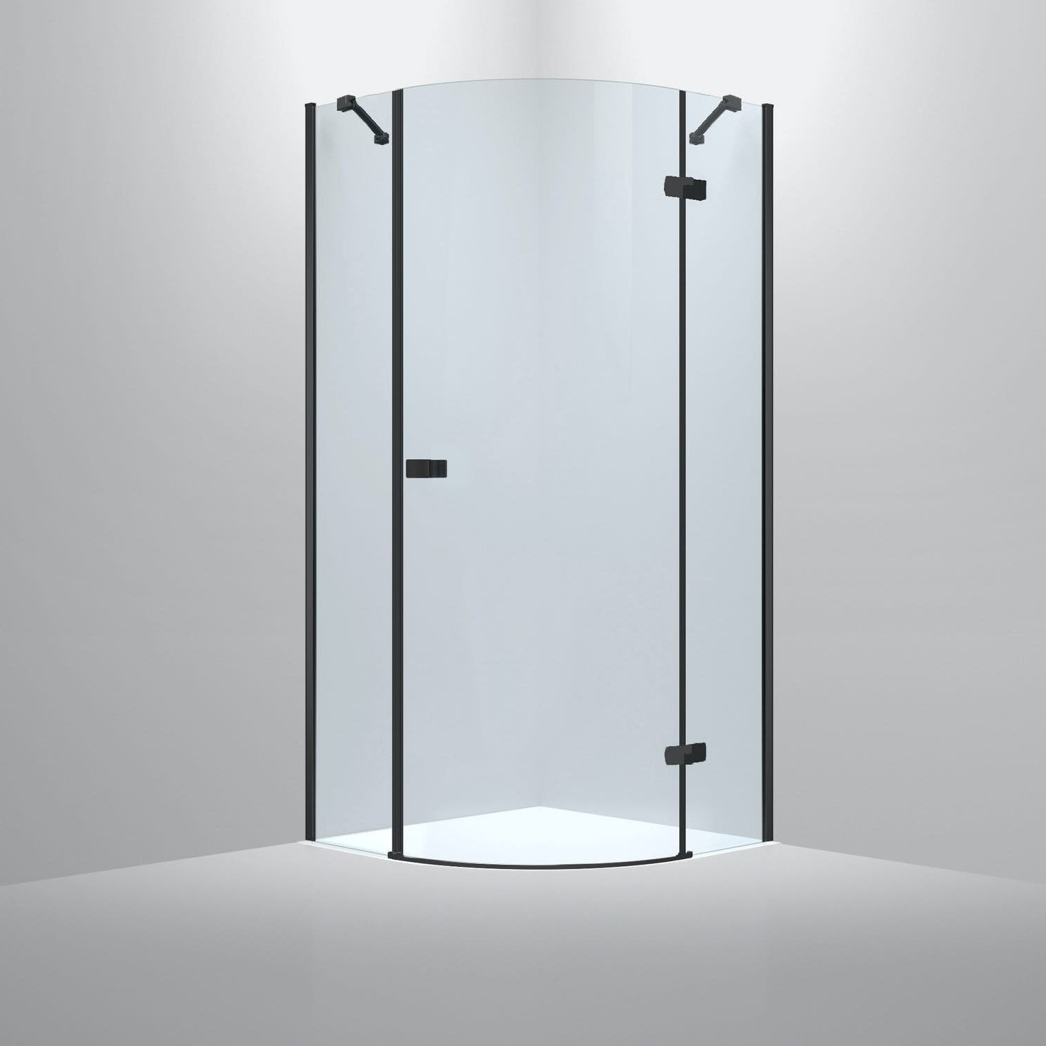 Suihkunurkka Bathlife Diskret 1000x1000 mm oikea musta