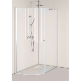 Suihkunurkka Hafa Igloo Pro kiinteä seinä kirkas lasi eri kokoja