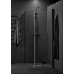 Suihkunurkka Hafa Igloo Pro Round 80x90 musta profiili