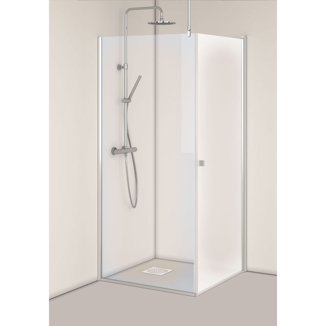 Ovi 90 huurrettu seinä 80 kirkas