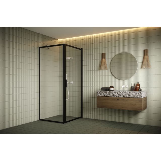 Suihkunurkka Hietakari Bläk 755 New York seinä 719 mm ja ovi 817 mm