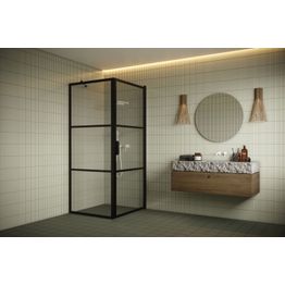 Suihkunurkka Hietakari Bläk 760 Tokyo seinä 719 mm ja ovi 717 mm