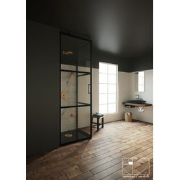 Suihkunurkka Hietakari Bläk 760 Tokyo seinä 919 mm ja ovi 717 mm