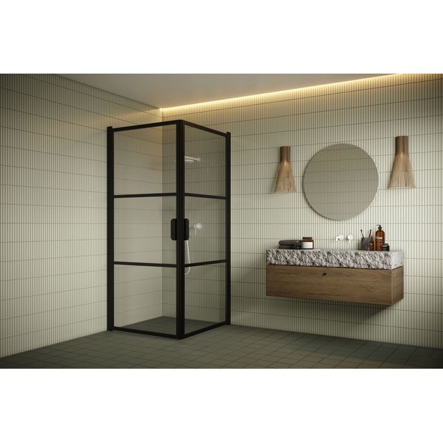 Suihkunurkka Hietakari Bläk 762 Tokyo kääntyvät ovet 717+917 mm