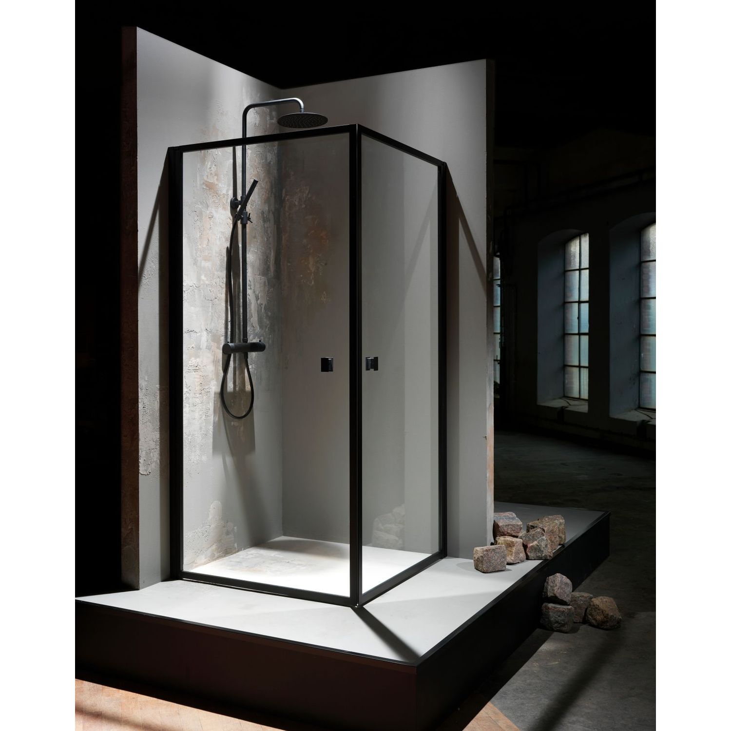 Suihkunurkka Macro Empire Suora, 90x90, kirkas lasi lisäkuva