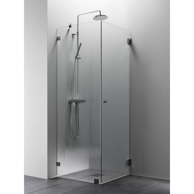 Suihkunurkka Vihtan Elegance 14, kirkas lasi, eri kokoja, eri värejä