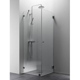 Suihkunurkka Vihtan Elegance 14 mittatilaus kirkas lasi musta