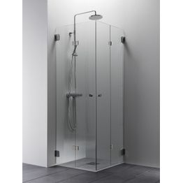 Suihkunurkka Vihtan Elegance 16 mittatilaus kirkas lasi kromi