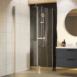 Suihkunurkka Westerbergs Nejd kaareva eri kokoja