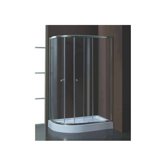 Suihkunurkkaus Harma DN038 ja Suihkuallas 120x85x195cm kirkas lasi
