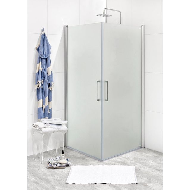 Suihkunurkkaus Noro Fix Trend C 99 900x900x1950 mm mattahopea mattalasi