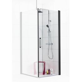 Suihkuovi Noro Frost C 80 musta profiili