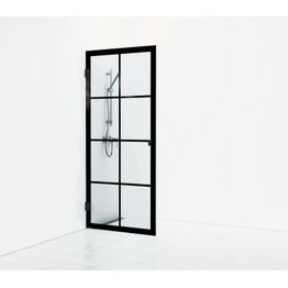 Suihkuovi Svedbergs 180° Rista 780x2000mm musta kehys