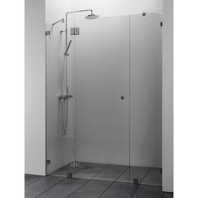 Suihkuovi Vihtan Elegance 7, mittojen mukaan, kirkas lasi, kromi