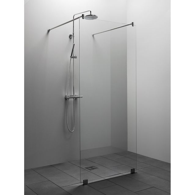 Suihkuseinä Vihtan Elegance 2, kirkas lasi, eri kokoja, kromi