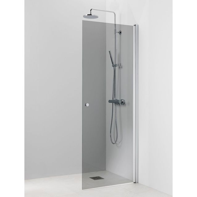 Suihkuseinä Vihtan Pisara 3 500x2015 mm kääntyvä suora harmaa lasi