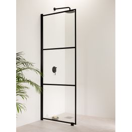 Suihkuseinä Vihtan Ruutu 6 musta ruudukko eri kokoja