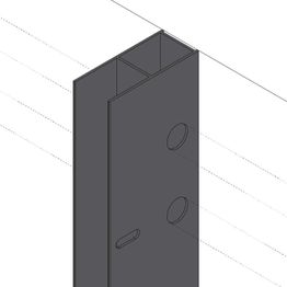 Suihkuseinän lisäprofiili Bathlife Profil musta