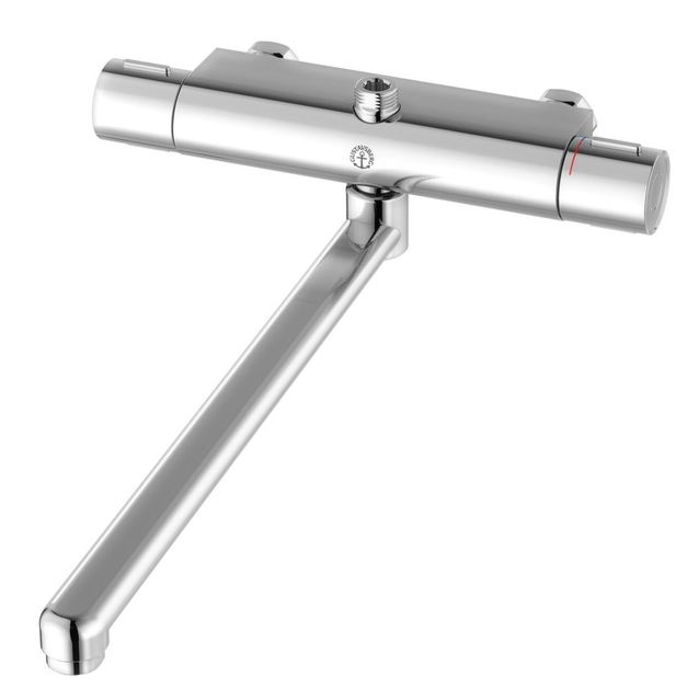 Termostaattihana Gustavsberg New Nautic, lyijytön, suihkuliitäntä ylös/alas, kääntyvä juoksuputki,  kääntyvä putki 350 mm 150 cc