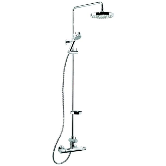 Suihkusetti Damixa Akita yläsuihkulla ja termostaatilla 
