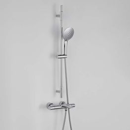 Suihkusetti Bathlife Pärla, suihkuhana, juoksuputkella, kiiltävä kromi