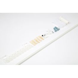 Suihkuverhokaari FP-Tuotteet U-kisko 900x900 mm valkoinen