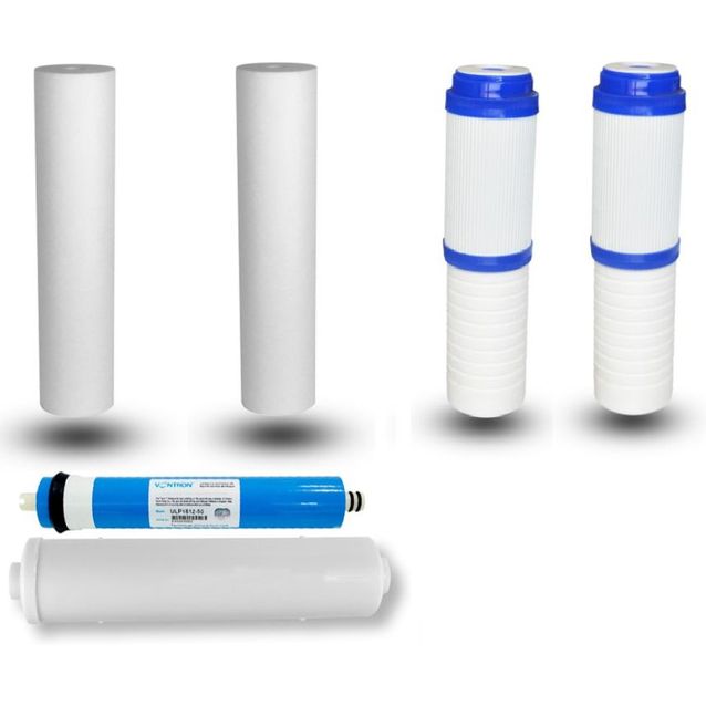 Vaihtosuodatinsarja Adwasys RO280 ja RO190 -käänteisosmoosivedenpuhdistuslaitteistoille