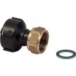 Suoraosa Uponor Q&E pyör. mutt. PPM 1"SK-3/4"SN