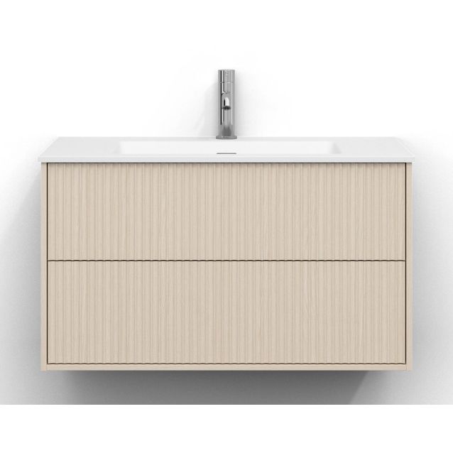 Allaskaappi Svedbergs Epos, 80x45cm, 2 ltk, svall, vaalea saarni, push-open