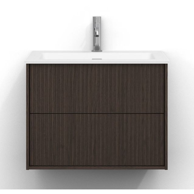 Allaskaappi Svedbergs Epos, 60x45cm, 2 ltk, svall, tumma saarni, push-open