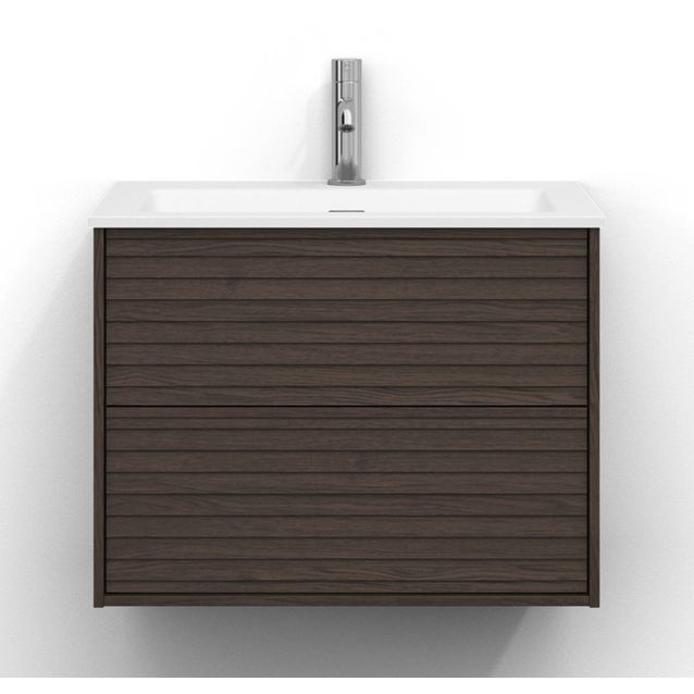 Allaskaappi Svedbergs Epos, 60x45cm, 2 ltk, jalusi, tumma saarni, push-open