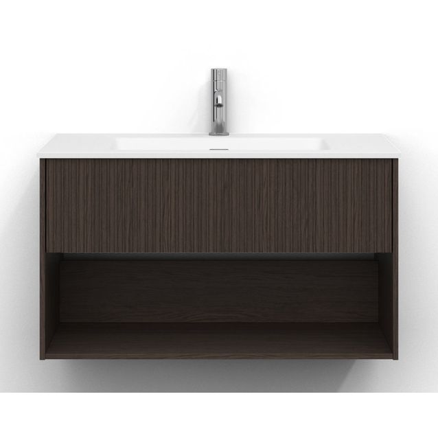 Allaskaappi Svedbergs Epos, 80x45cm, 1 ltk, svall, tumma saarni, push-open