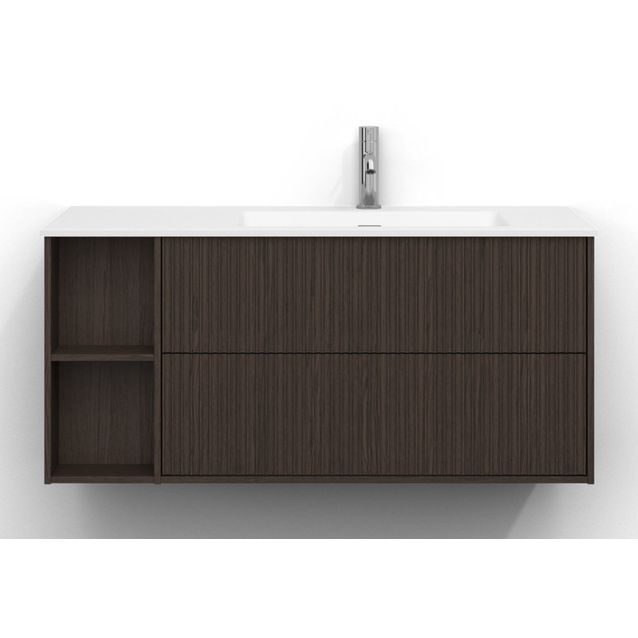 Allaskaappi Svedbergs Epos, 100x45cm, oikea, 2 ltk, svall, tumma saarni, push-open
