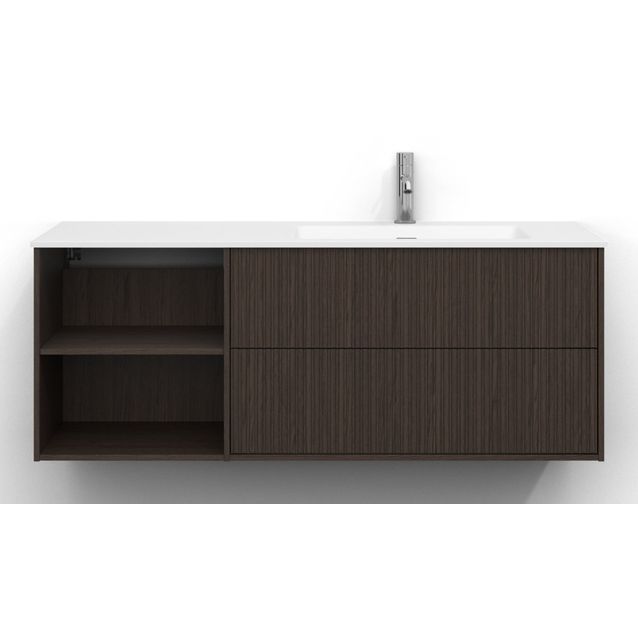 Allaskaappi Svedbergs Epos, 120x45cm, oikea, 2+0 ltk, svall, tumma saarni, push-open