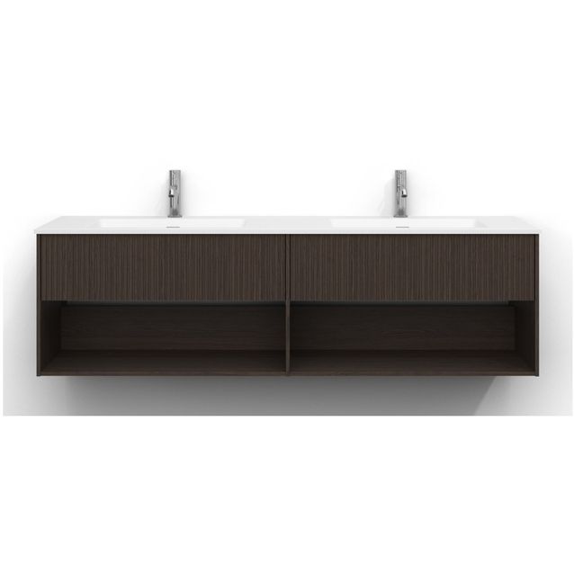 Allaskaappi Svedbergs Epos, 160x45cm, 1+1 ltk, svall, tumma saarni, push-open