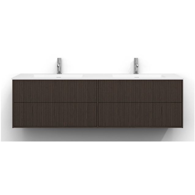 Allaskaappi Svedbergs Epos, 160x45cm, 2+2 ltk, svall, tumma saarni, push-open