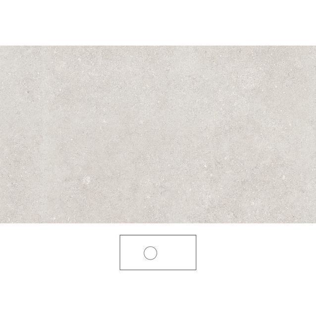 Kylpyhuoneen pöytätaso Svedbergs Epos Beric 100x45H, vasen, 1010mm, graniittikeramiikka, ilman hanareikää