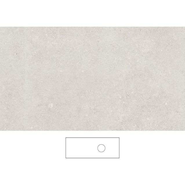 Kylpyhuoneen pöytätaso Svedbergs Epos Beric 120x45H, oikea, 1210mm, graniittikeramiikka, ilman hanareikää